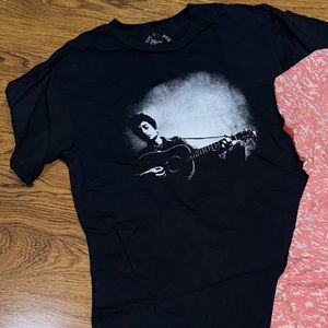 Bob Dylan T-Shirt Sz Small/Medium Black